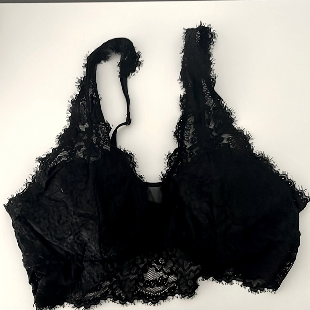 Lace bralette from Aerie - black color, size M. New, great condition!